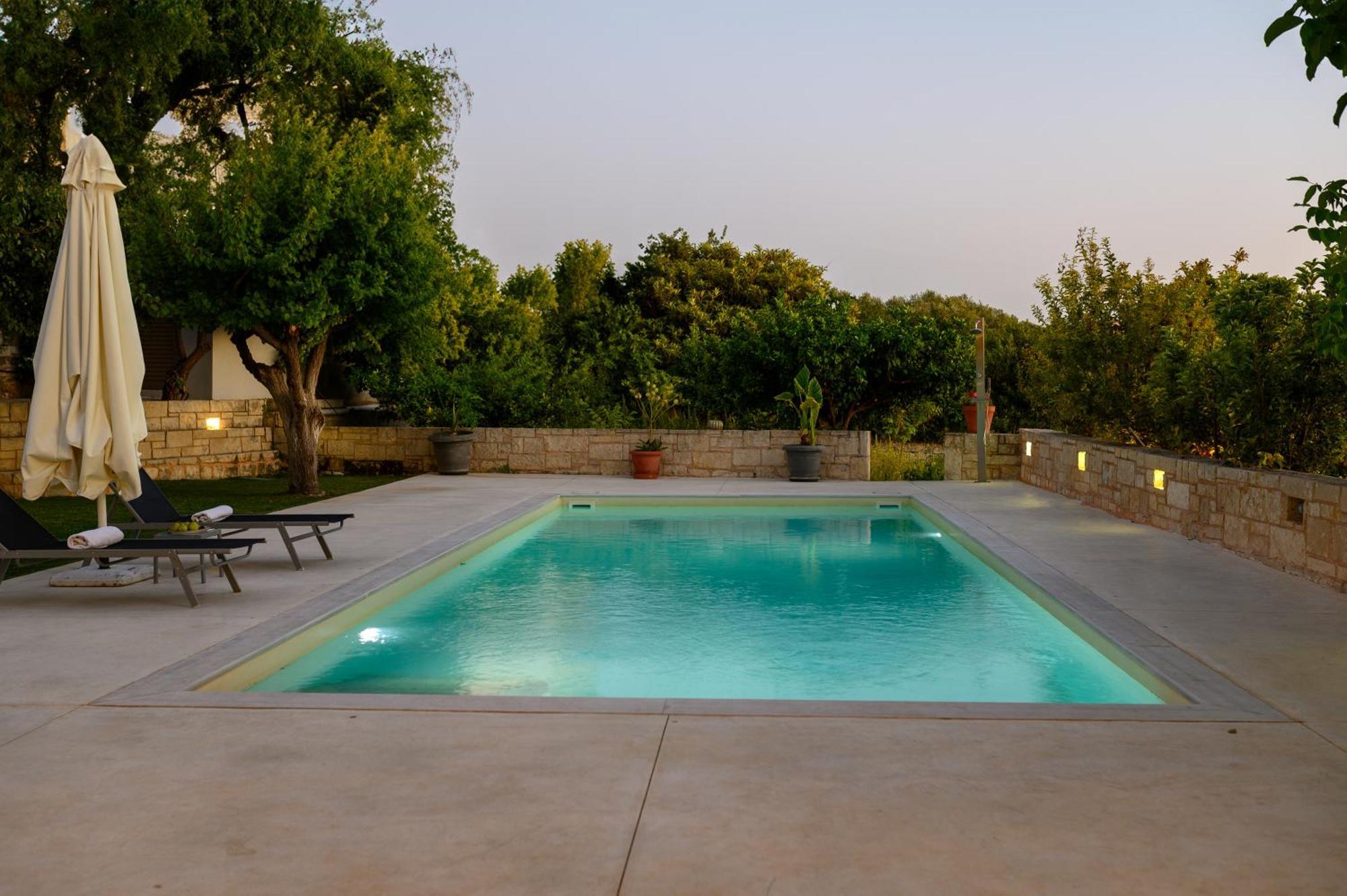 Blue Sky Villa In Crete Epano Vathia エクステリア 写真